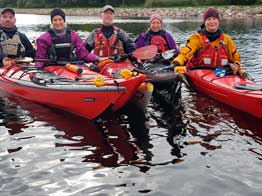 Klub medlemmer på vandet